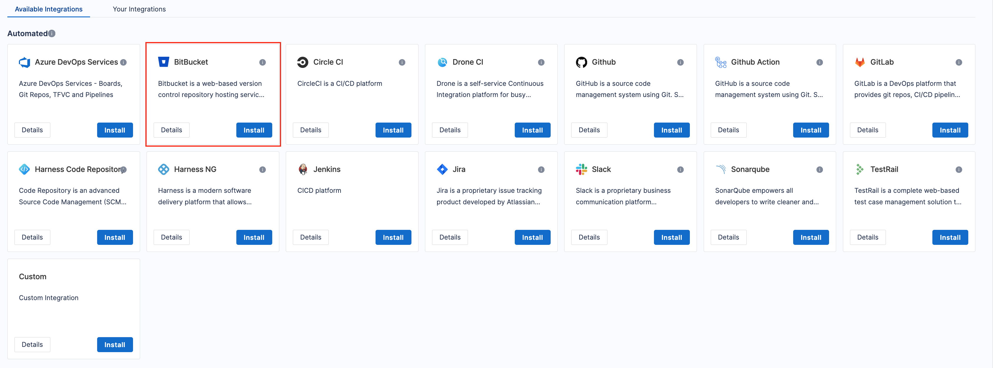 Bitbucket Integration